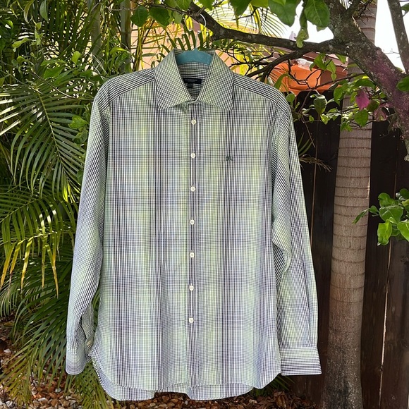 BURBERRY LONDON Men’s plaid Button Up Dress Shirt size 15.5/39 - Picture 1 of 8